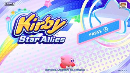 Kirby Star Allies Title Screen